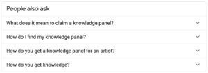 Google Knowledge Panel Screenshot