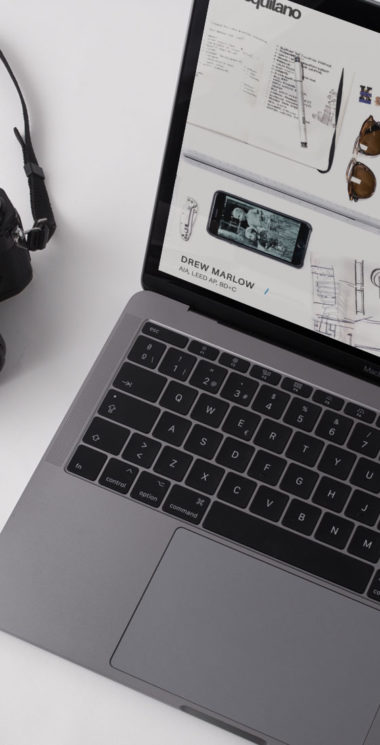 laptop computer showing responsive website